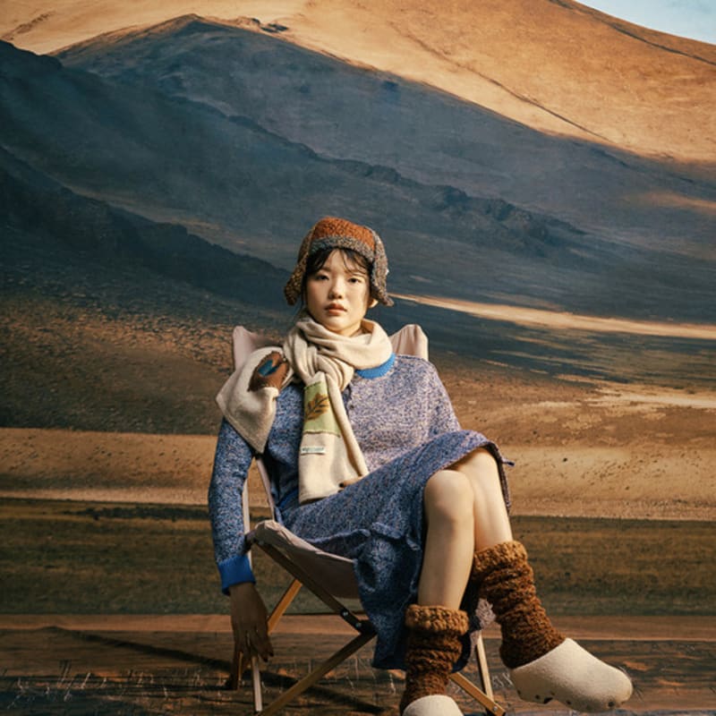 MISU A BARBE CARMING MUFFLER (2COLORS)