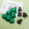 Christmas Chocolate Molds Christmas silicone chocolate molds 6 Cavity Silicone Baking Tool 3D Festive Snowflake Tree Santa Mould