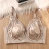 Satin Silk Thin Bra with Soft Underwire To Prevent Sagging and Support Large Busts