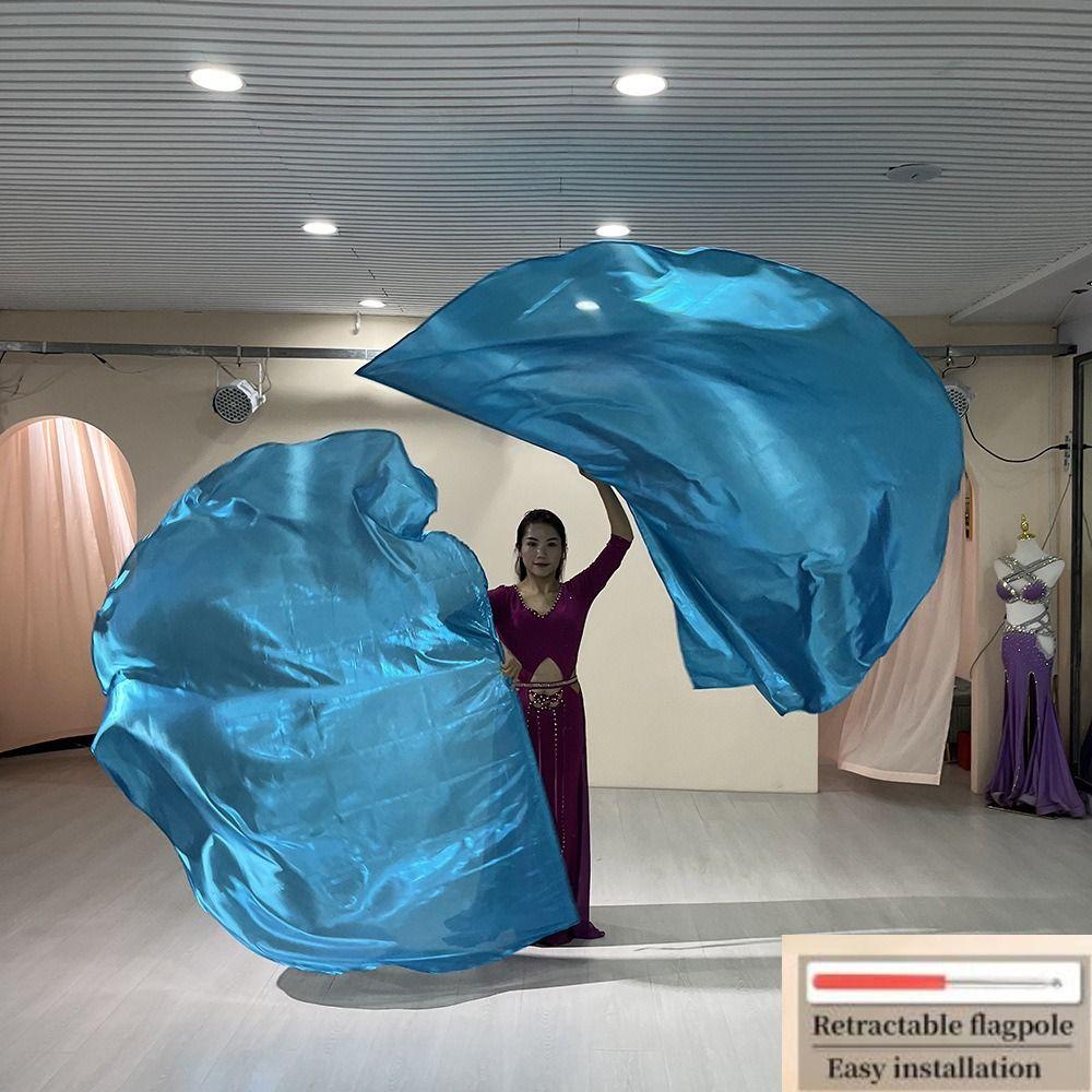 Scalable Rods Belly Dance Accessories Props Multicolor Dance Props New Colorful Scarves Flag