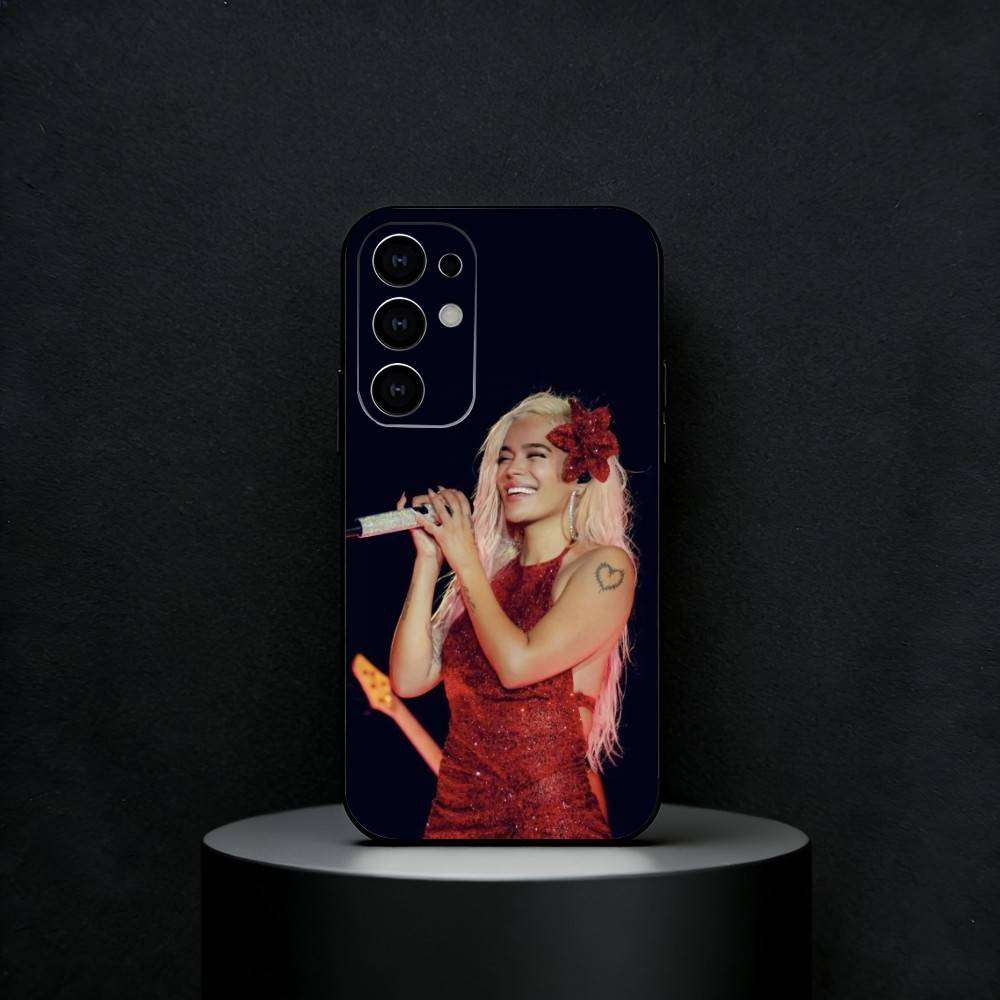 K-Karol G Amargura Phone Case For Samsung S25,S24,S23,S22,S21,S20,Plus,Fe,Lite,Others Black Cover