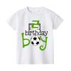 29Y Football Birthday Print Kids White Short Sleeve Tshirt Summer Casual Comfortable Tops Crew Neck Cotton Children Tees