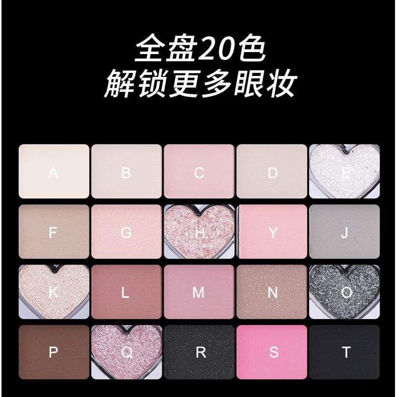 Biya - Y2K Mix and Match Lidschattenpalette mit 20 Farben - 2 Typen