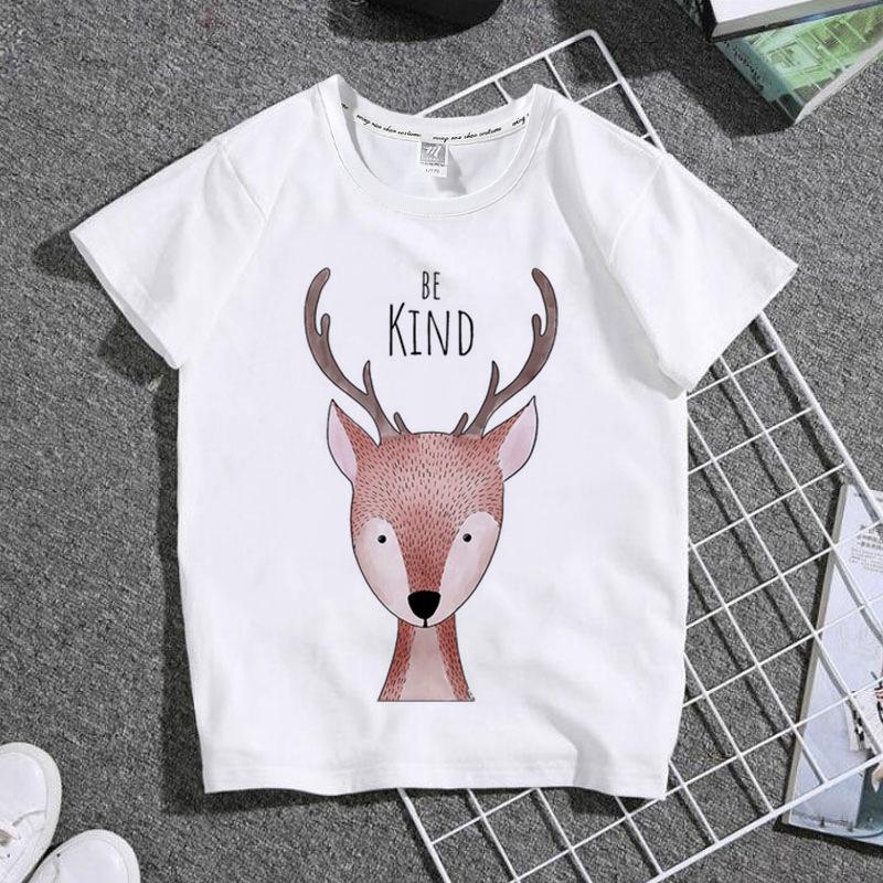 Fashion Breathable Tshirt for Boys  Girls with Cute Animal Print And round Neck ParentChild Matching Personality Clothing