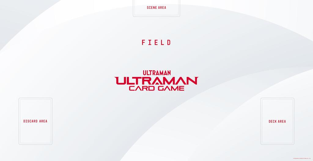 Tapis de jeu officiel du jeu de cartes Ultraman (blanc)