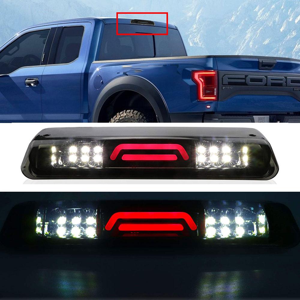 For Ford F250 F350 1999 2000-2016 3rd Third Smoked Brake Light Reverse Cargo Lamp High Mount Pickup Taillight Car Accessories