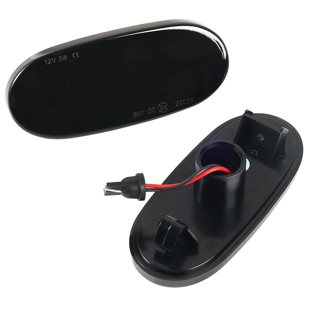 2Pcs For Benz Sprinter W906 2006-2018 VW Crafter 2006-2016 Clear & Smoked Lens LED Side Marker Lamp Amber Lights