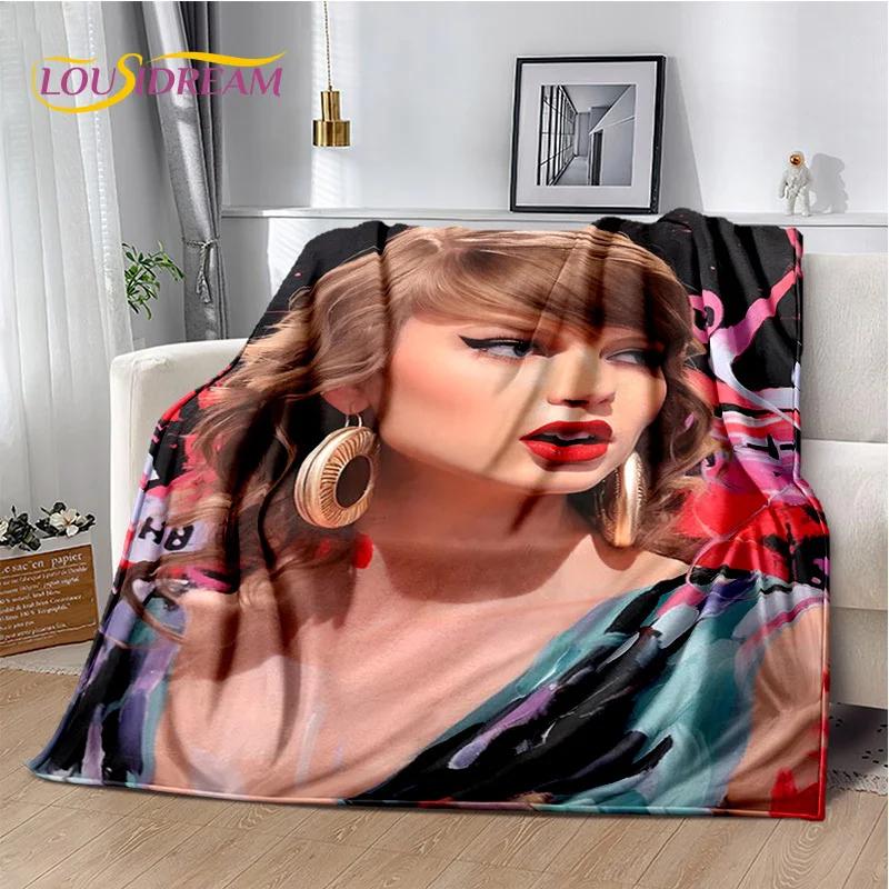 3D Taylor-r Singer T-Swizzle Decke, Weiche Überwurfdecke für Zuhause Schlafzimmer Bett Sofa Picknick Reise Büro Abdeckung Kindergeschenk Geschenk