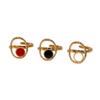 Stainless Steel Oval Drip Oil Opening Rings for Women Men French Style Vintage Hollow Adjustable Rings Banquet Jewelry Wholesale