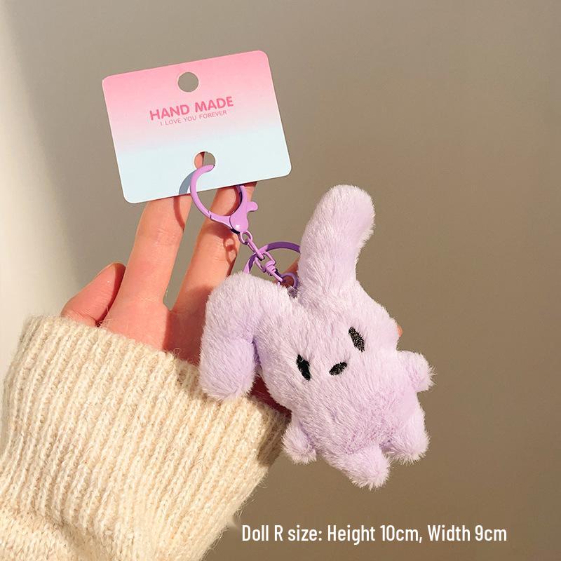 Charmantes Plüschtier-Anhänger: Niedliches Schlüsselanhänger-Ornament & Rucksack-Dekoration für Straßenstand-Aktionen.