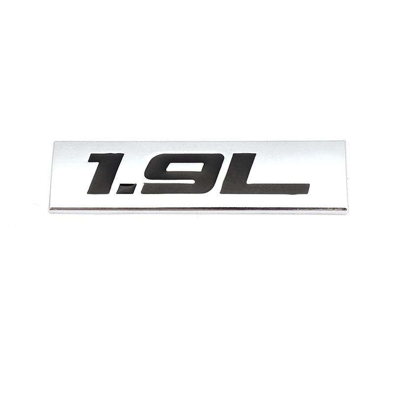 Car Sticker 1.4L 1.5L 1.6L 1.7L 1.8L 1.9L Emblem Badge Decals for f111 SUV Toyota Mini Peugeot Honda Volkswagen VW Focus Hyundai 111F