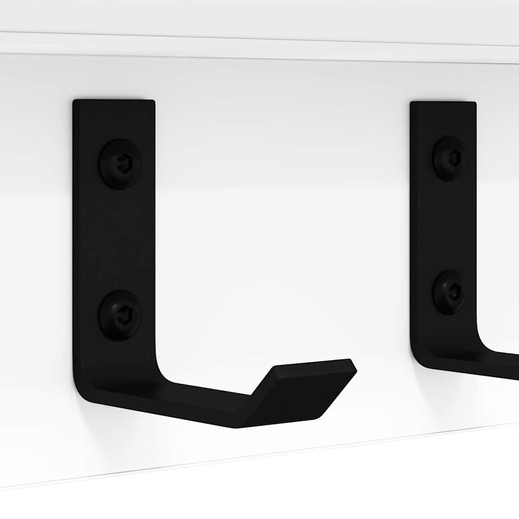 Wall Mounted Nightstand White 100 X 10.5 X 10.5 Cm