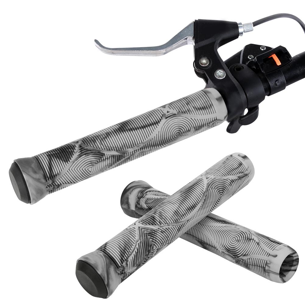 Gumowy chwyt kierownicy rowerowej Lekki Antypoślizgowy Chwyty Rowerowe na Rower Górski(Szary )