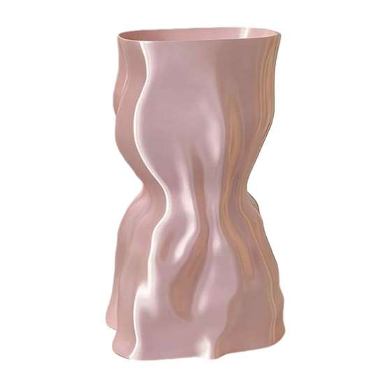 Bedroom Aesthetic Decor 3D Printed Flower Vase, Modern Minimalist Vase for Living Room Sophisticated Home Accessories Decor, Creative Floral