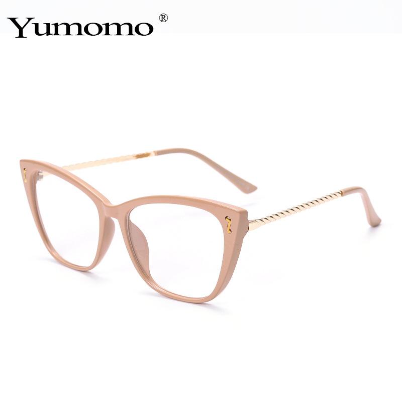 New spot sunglasses, simple and versatile fashion flat glasses, metal temple personalized optical glasses frame