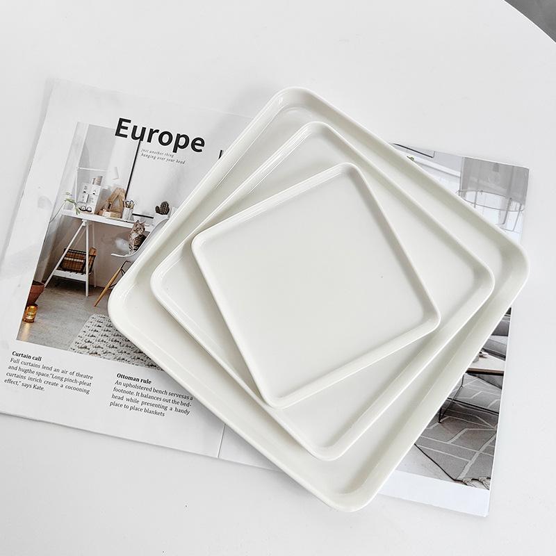 

Изысканная жизненная конфигурацияMUJIDСливной лоток держателя инструмента Квадратная тарелка Керамическая прямоугольная тарелка