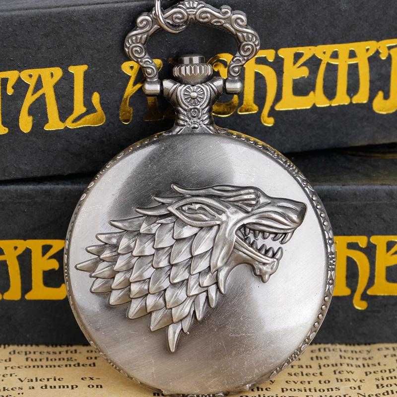 

Wolf Theme Quartz Pocket Watch Exquisite Women Men Watches Digital Pendant Necklace Relojes De Bolsillo коричневый