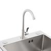 Kitchen Sink with Faucet,Large Capacity (17.7*15.75*8.66in) Stainless Steel Free Standing Utility Grippy Feet,Single Bowl