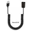 USB2.0 Male To Female Spring Coiled Telescopic Extension Cable for Various USB Devices