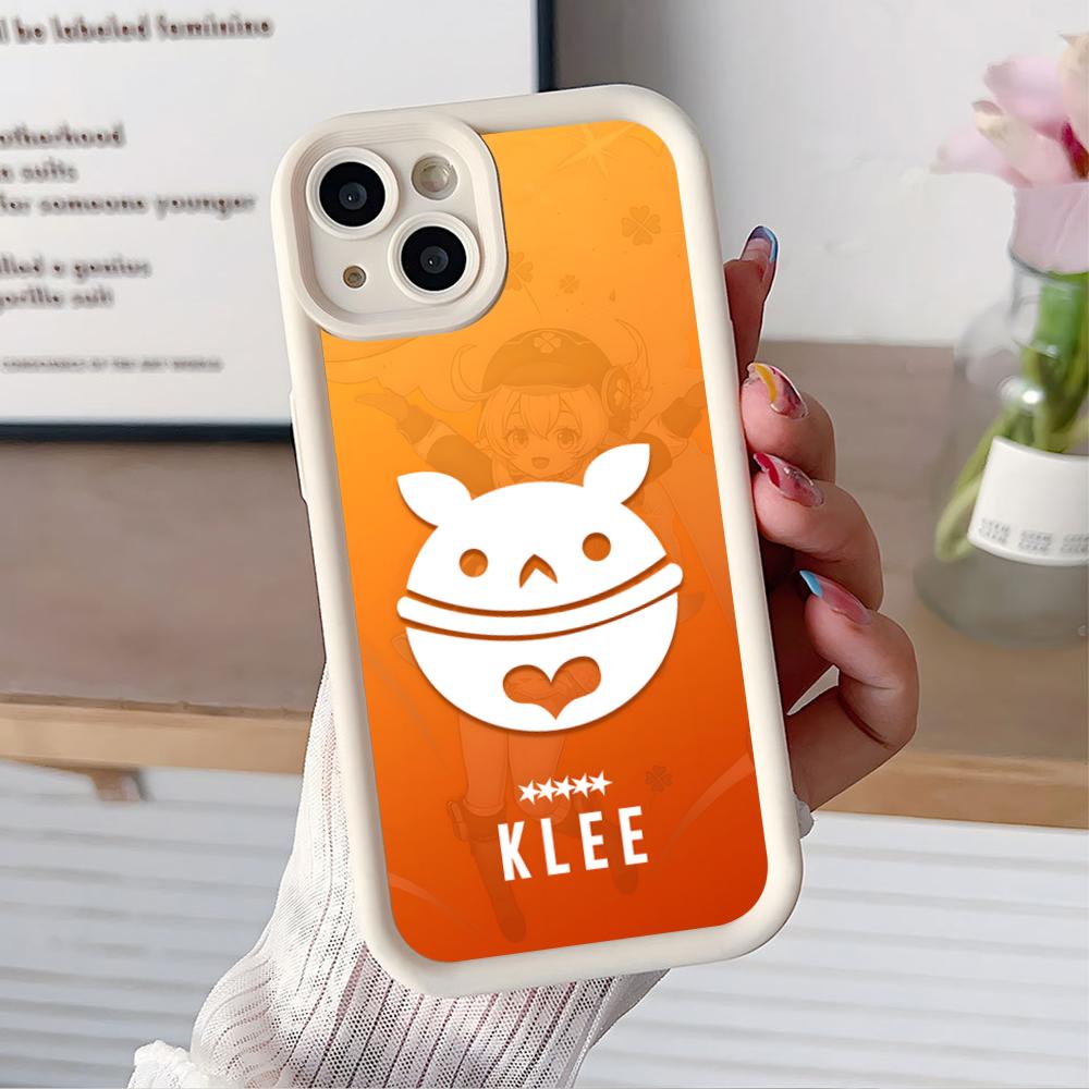 

Game GI Klee Mobile Phone Case for iPhone 17 16 15 14 13 12 11 Air Pro Max Plus Thicken TPU Colorful Cover Luxury Smartphone iPhone 15