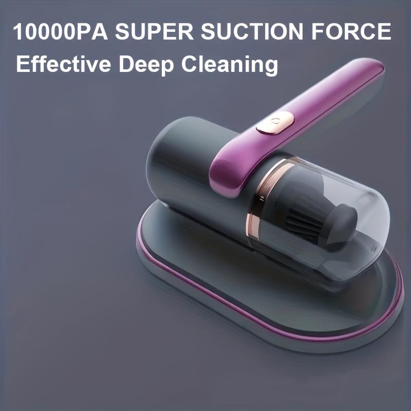 Wireless Bed Vacuum Cleaner with Powerful Suction Low Noise UV Light & Washable HEPA Filter
