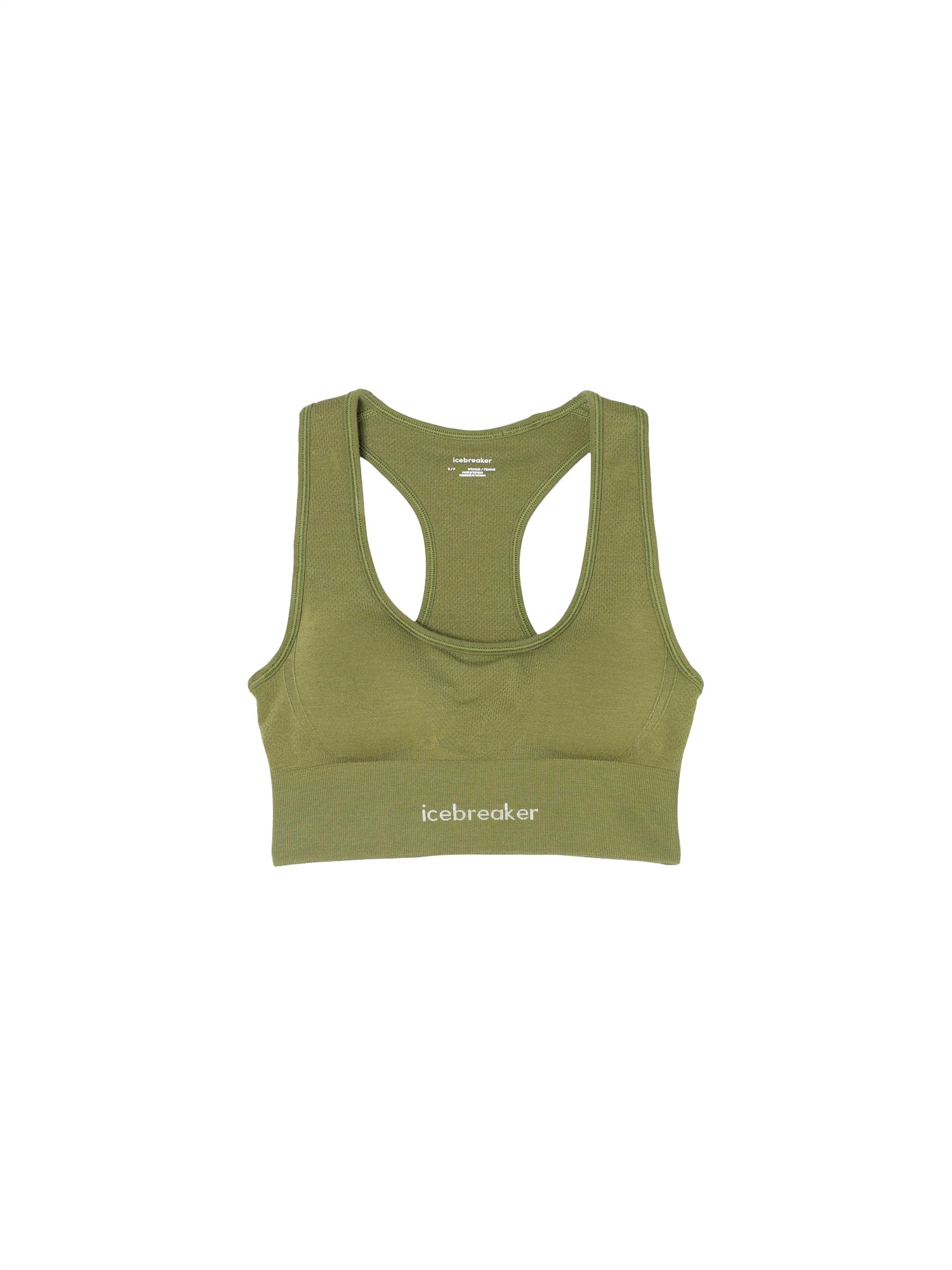 

icebreaker Merino Seamless Active Medium Women s Bra, Sphagnum,