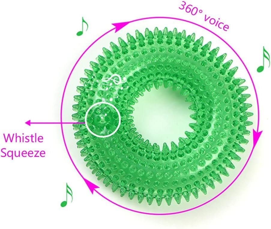 Dog Toys Dog Chew Toys Pet Toys Cat Toys A Spiny Donut Interactive Dog Chew Toys Clean Teeth Random Color 1pcs