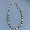 Tiger Eye & Mother-of-Pearl Beaded Choker Necklace for Women - Elegant Clavicle Chain with a Sweet & Cool High-End Style.