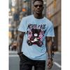 Hip-Hop-Stil Cartoon 3D-Druck Herren T-Shirt Sommer Lässig Alltags-Oberteil Urban Street Fashion Herren T-Shirts