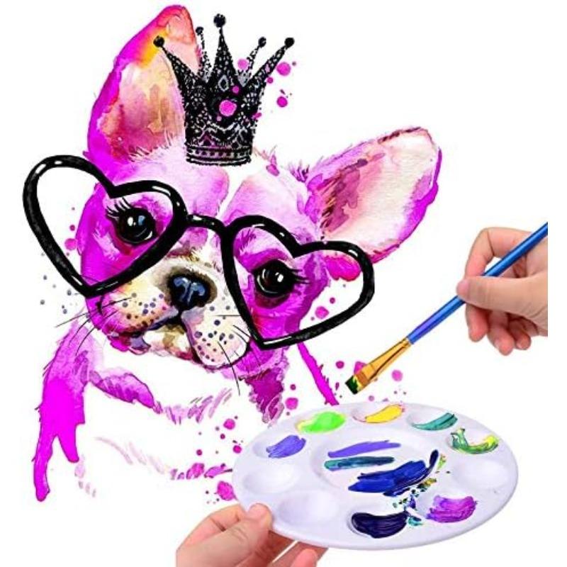 20pcs Paint Tray Palettes, Plastic Paint Pallets for Students to Paints on School Project or Art Class Art Color Palette