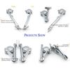 Soft Close Heavy Lid Support Hinges Zinc Alloy Hydraulic Stay for Closet Wardrobe Toy Box (2 Pack,Left and Right)