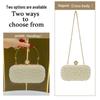 Elegant Pearl Evening Clutch Women's Luxury Chain Crossbody Handbag