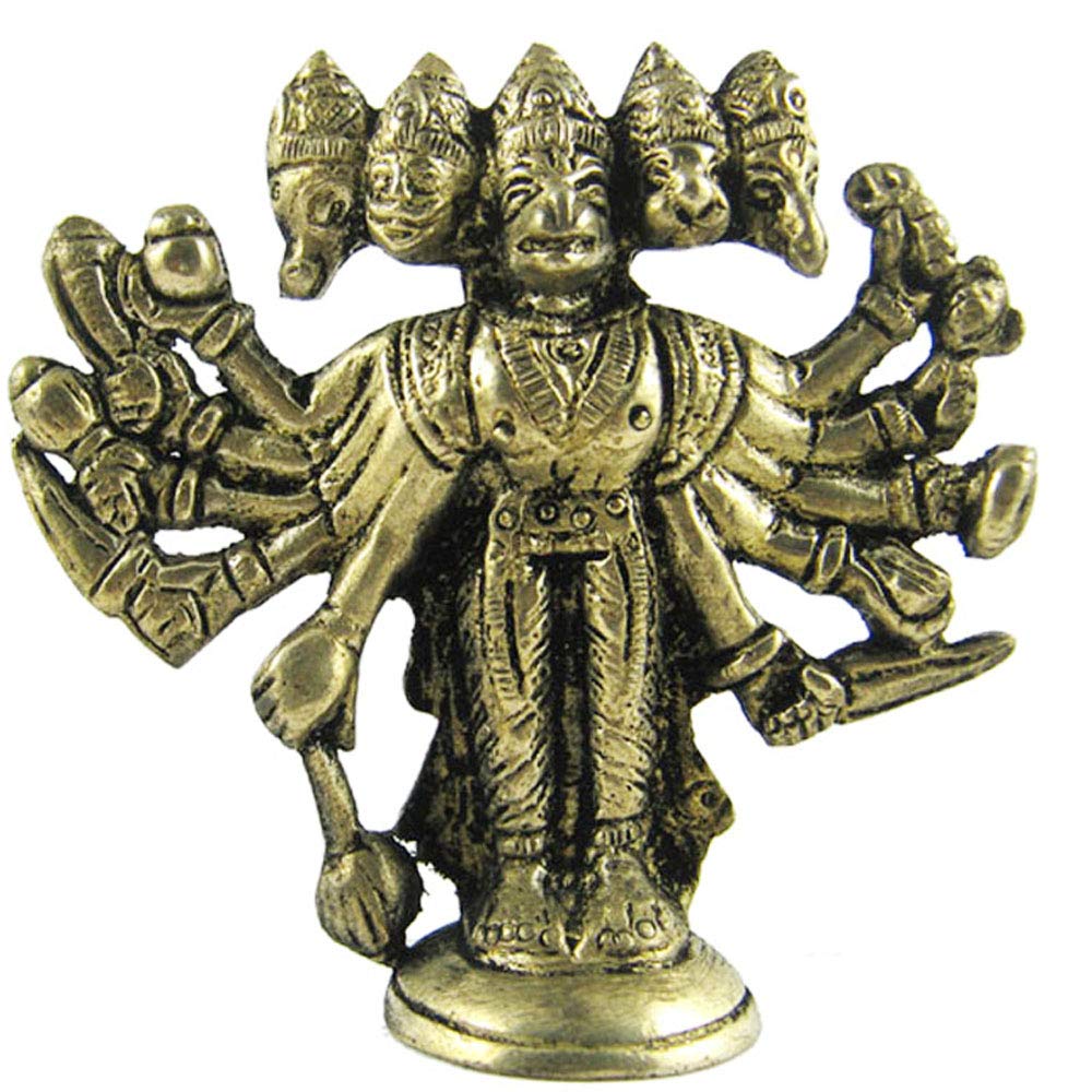 Lord Panchmukhi Hanuman Ji Bajrang Bali Idols, Bala Ji Hanuman Murti, Brass