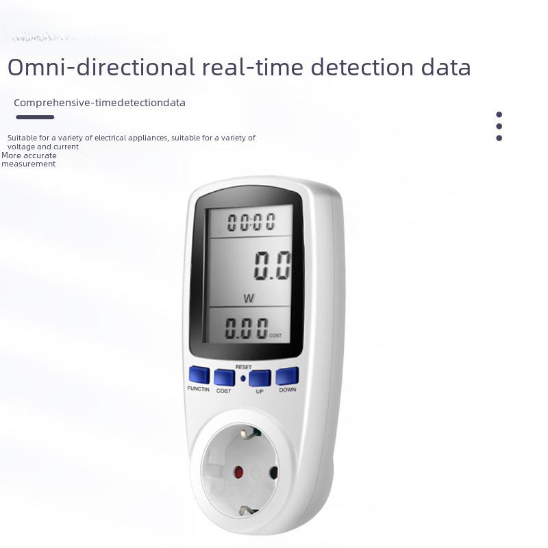 Europäische Multifunktions-Leistungsmesssteckdose - Intelligentes Energieüberwachungsinstrument