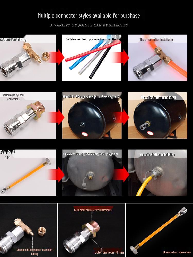 Extended High-Pressure Pneumatic Air Blower & Dusting Gun Tool