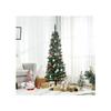 HOMCOM Sapin de Noël artificiel Sapin artificiel, support inclus Étoile de Noël 1,5 m, vert