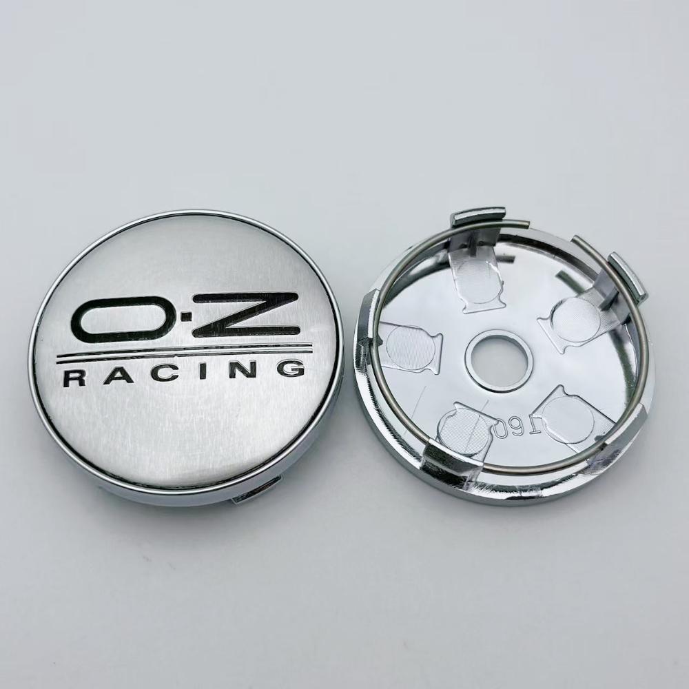4Pcs 60mm Car Wheel Center Caps With OZ O.Z Racing Logo Emblem Badge Wheel Hubcaps Auto Rim Hub Cover Car Accessories