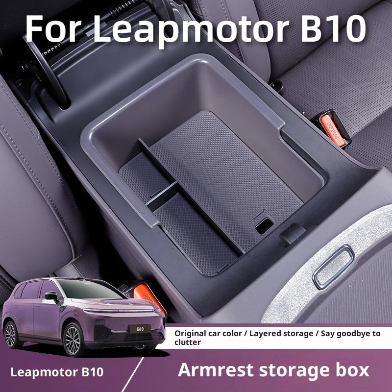 For Leapmotor B10 Armrest Box Storage Box Center Console Organizer Container Leapmotor Car Interior Modification DecorationGood product