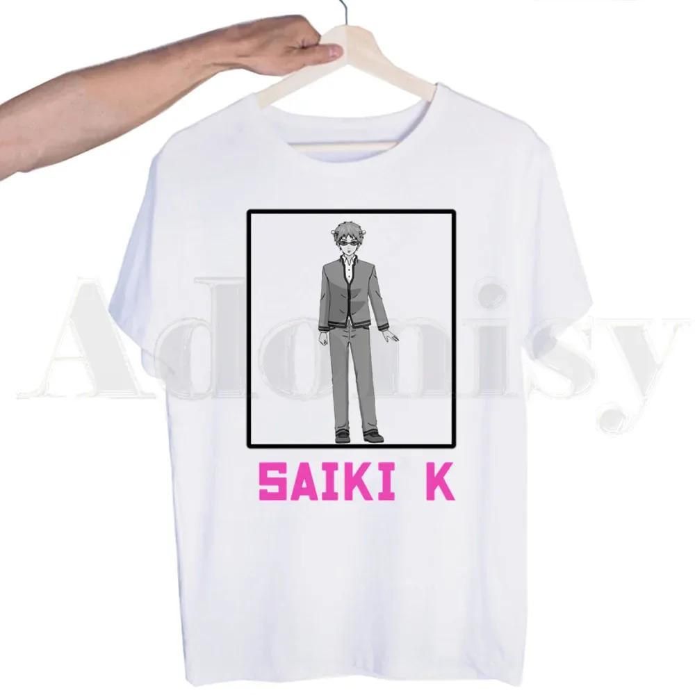 Disastrous Life Of Saiki K Japanese Anime Funny Tshirts  Unisex Fashion Summer T-shirts Tshirt Top Tees Streetwear Harajuku Funny Shirt