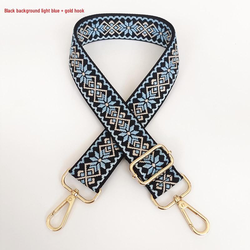 3.8cm Wide Diamond Jacquard Crossbody Strap for Bags and Backpacks.