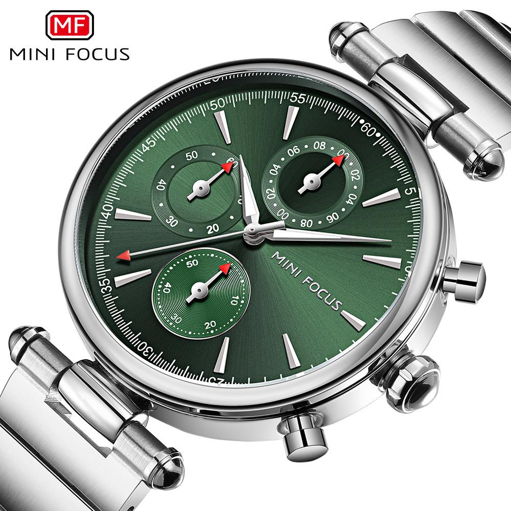Women's Watch Fashionable Casual Women's Watch Multifunctional Waterproof Quartz Watch Steel Band Women's Watch