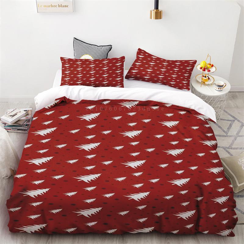 Duvet Cover Christmas Snowflakes Black Background Three Piece Collection One Quilt Cover Two Pillowcases Single Double Queen King