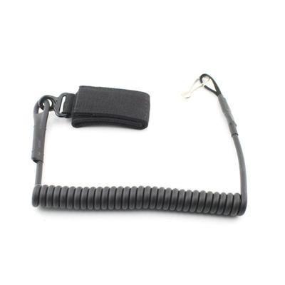 Universal Retractable Anti Lost Steel Wire Spring Tactical Waist Hanging Gun Lanyard