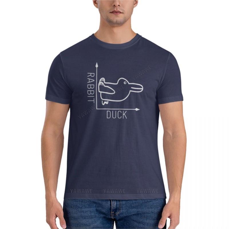 

Wittgenstein Rabbit Duck Illusion Classic mens plain t shirts mens t shirts casual stylish brand men cotton teeshirt 4XL