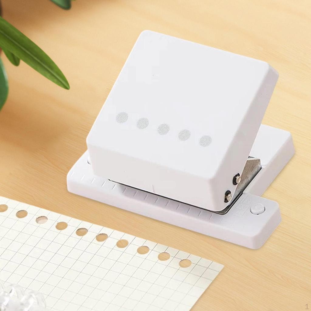 Punch Binding Machine Handheld Versatile Hole Puncher Hand Operated for A4 Loose Leaf Notebooks