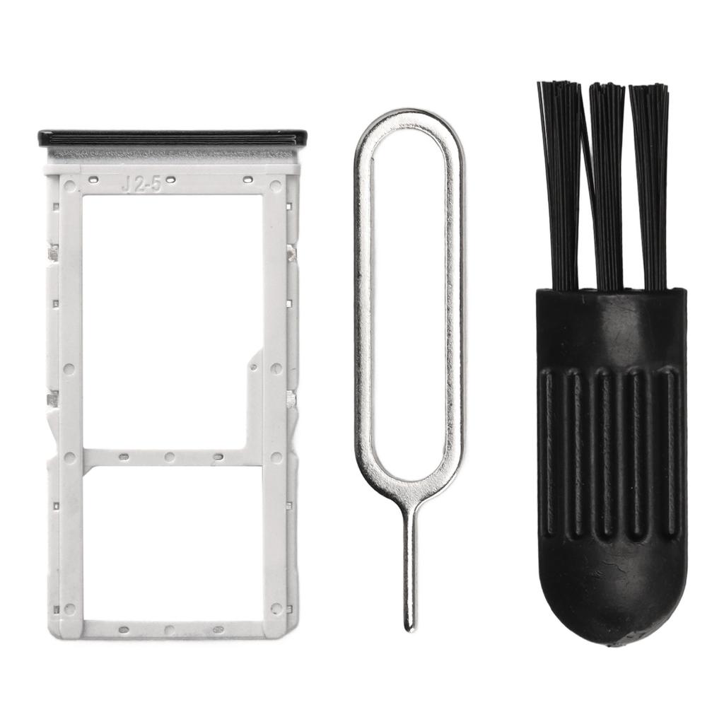Sim Card Tray Set Plastic Brush Eject Pin Storage Card Slot Holder Smartphone Accessories for Redmi Note 8 Pro Black
