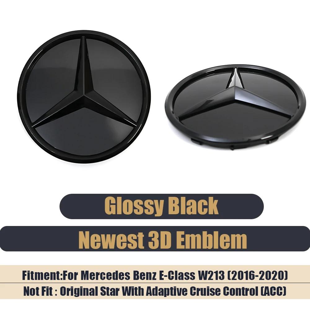 AAVM1 3D Front Grille Star Emblem For Mercedes Benz E-Class W213 2016-2020 E200 E250 E300 E350 E400 E450 Illuminated Logo