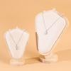 Wooden Jewelry Display Frame Velvet/PU Jewelry Organizer Necklace Holder  Packaging Display