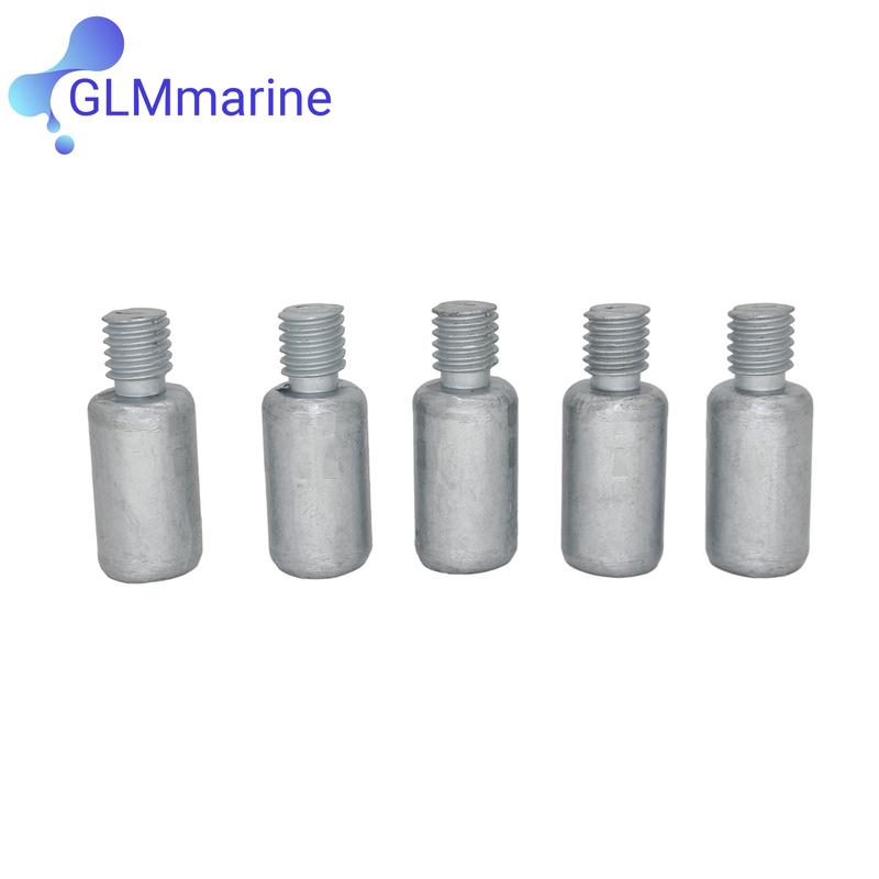 5 Pcs Zinc Saltwater Anode For Volvo Penta 2001 2002 2003 275 280 290 AD AQ AQAD BB D4 D5 D6 D7 D8 D9 D11 D12 DP 3838499 18-6001