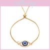 Evil Eye Charm Bracelet With Electroplated Alloy And Embellished Rhinestone For Womens Fashion Accessory